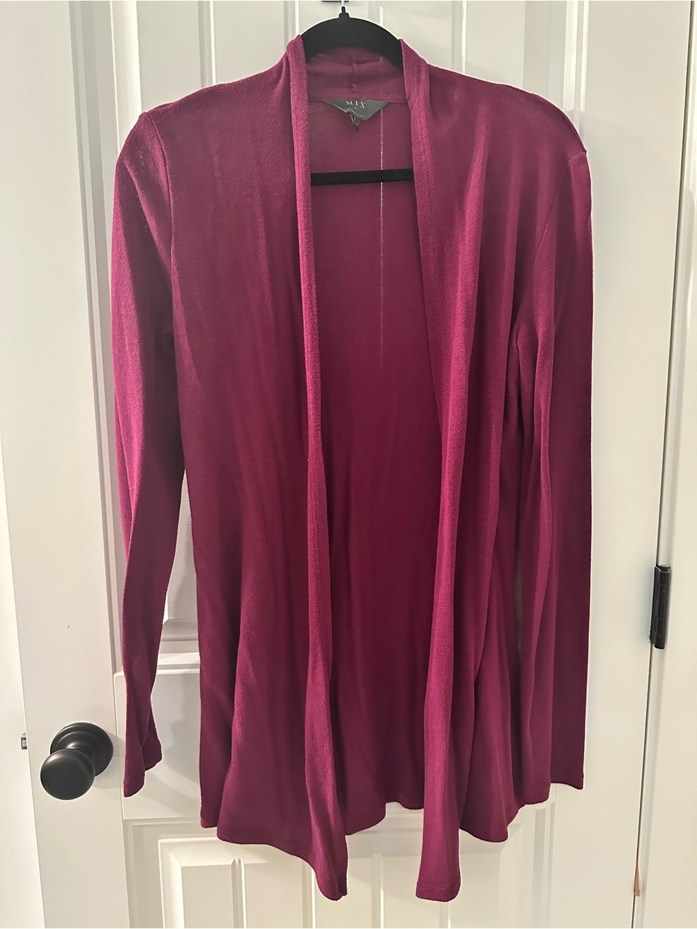 41 Hawthorn Open-Front Magenta Cardigan